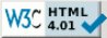 Símbolo da W3C HTML 4.01